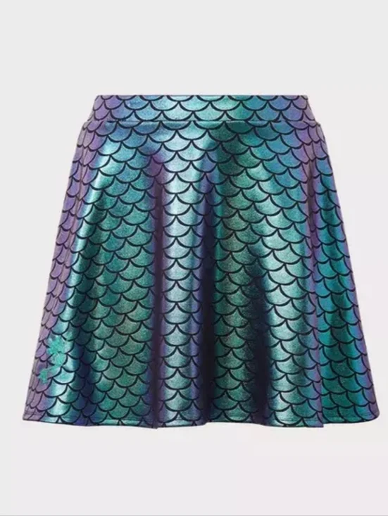 Torrid Her Universe Disney The Little Mermaid Ariel Scale Skater Skirt - Picture 5 of 5